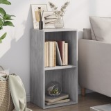 Biblioteca Gossi 2 rafturi, gri beton, 40x30x76.5 cm, PAL