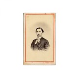 Alexandru C. Golescu, fotografie format carte-de-visite, atelier Carol Popp de Szathm&aacute;ri