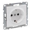 Priza schuko simpla 2P+T borne surub Legrand Suno alb 721125