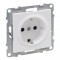 Priza schuko simpla 2P+T borne surub Legrand Suno alb 721125