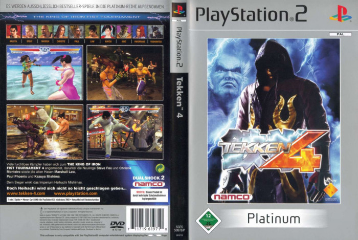 Joc PS2 TEKKEN 4 Platinum PlayStation 2 de colectie retro
