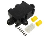 Conector Alimentare AC Șurub IP68 Negru SHENZHEN GREENWAY M686.5C.4-11MM