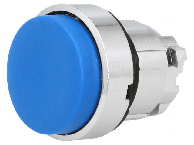 Comutator apăsare 22mm albastru