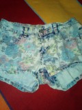 PANTALONI DAMA , SCURTI ELASTICI DIN BLUGI , marimea 26, One size