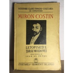 Miron Costin - Letopisetul Tarai Moldovei