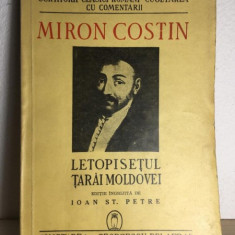 Miron Costin - Letopisetul Tarai Moldovei