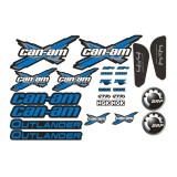 Stickere Can-Am BRP Outlander albastre aftermarket
