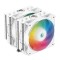 Cooler Procesor Deepcool AG620 Alb cu Iluminare aRGB &ndash; Răcire Avansată cu 6