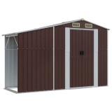 Cumpara ieftin Sopron de gradina, maro, 277x93x179 cm, otel zincat
