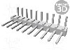 Conector 10 pini, seria AMPMODU MOD II, pas pini 2.54mm, TE Connectivity - 1-826631-0