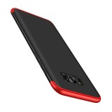 Husa Samsung Galaxy S8 GKK 360 Full Cover Protectie Completa, Plastic, Negru/Rosu, Anti-soc