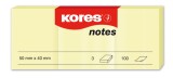Notes adeziv 40 x 50 mm galben pal 3 x 100 file Kores