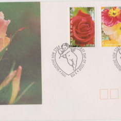 AUSTRALIA 1994 VALENTINE DAY FLORI Serie 3 timbre FDC