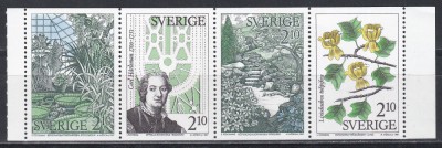 Suedia 1987 - Gradini Botanice, Staif, MNH foto