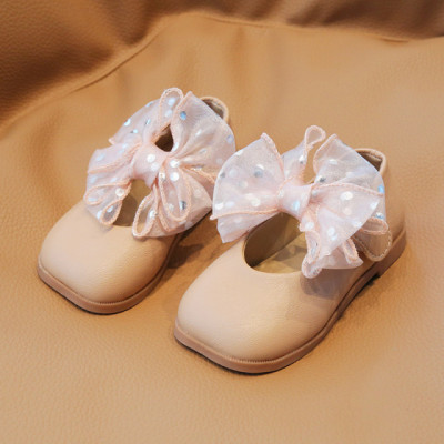 Pantofi eleganti roz pudra - Organza (Marime Disponibila: Marimea 25) foto