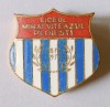 INSIGNA LICEUL MIHAI VITEAZUL PLOIESTI 1874 1974 JUBILEU 100 ANI EMAIL CALD ( CITITI DESCRIEREA ), Romania de la 1950