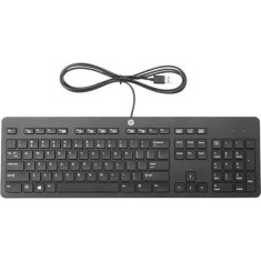 Tastatura HP USB Business Slim, Negru foto