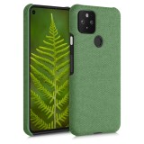 Husa pentru Google Pixel 5, Textil, Verde, 52433.07, Carcasa, Kwmobile