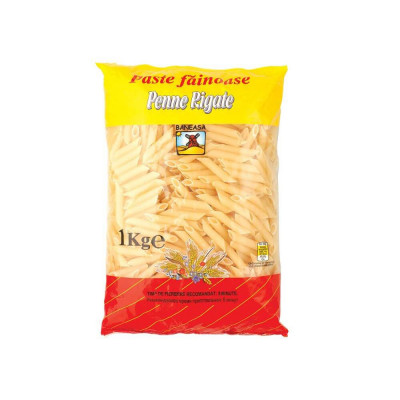 Paste Fainoase Baneasa Penne Rigate, 1Kg, Paste Baneasa, Paste Fainoase Penne Rigate 1Kg, Paste Fainoase cu Ou Baneasa, Penne Rigate Baneasa 1Kg, Penn foto