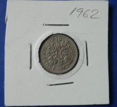 C50 - Moneda foarte veche - Anglia - six pence - 1962