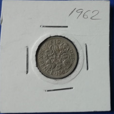 M3 C50 - Moneda foarte veche - Anglia - six pence - 1962
