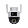 Camera Supraveghere A29 Dual View PTZ 360&deg; V380PRO, 1080P, IR, Detectie Miscare, Alerta Telefon, WiFi, Ethernet, Cloud+TF Card