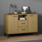 VidaXL Servantă cu picioare metalice &bdquo;OSLO&rdquo; maro 113x40x77 cm lemn