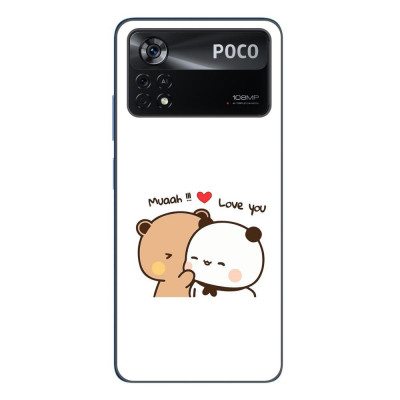 Husa compatibila cu Xiaomi Poco X4 Pro Silicon Gel Tpu Model Bubu Dudu Muaah Love You foto