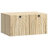 vidaXL Oglindă TV montată pe perete Stejar Sonoma 59,5 x 41 x 30 cm 898167