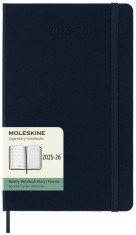 Agenda 2025/2026 - Moleskine Classic 18 Months Weekly Planner - Hardcover, Large (Sapphire Blue) | Moleskine