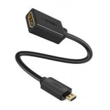 Adaptor video UGREEN MM137 DisplayPort tata - HDMI mama, FullHD, 60Hz, 2 moduri, 25cm, Negru