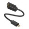 Adaptor video UGREEN MM137 DisplayPort tata - HDMI mama, FullHD, 60Hz, 2 moduri, 25cm, Negru