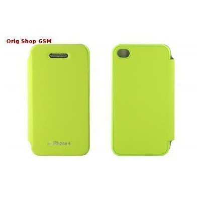 Husa Mercury Techno Flip Apple iPhone 4/4S Lime Blister foto