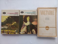 VOLTAIRE - SECOLUL LUI LUDOVIC AL XIV- LEA + OPERE ALESE, VOL. I