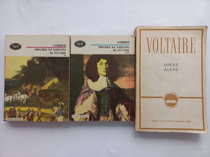 VOLTAIRE - SECOLUL LUI LUDOVIC AL XIV- LEA + OPERE ALESE, VOL. I
