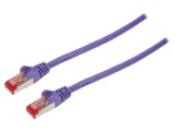 Patch cord S/FTP Cat 6 RJ45, 2m, ecranat, violet - Goobay