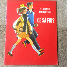 ce sa fiu vladimir maiakovski ilustrata editura progress ion creanga 1977 RSR