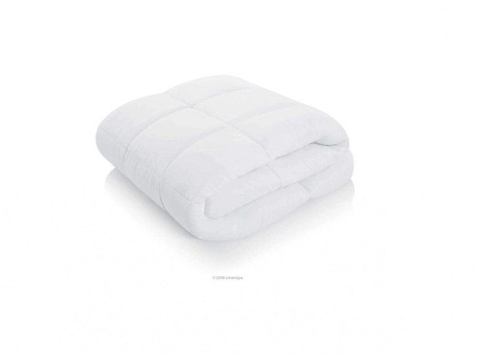 LINENSPA Patura din microfibre, umplutura de plapuma ultra moale 155x220 cm, ALB RESIGILAT