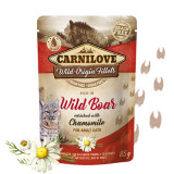CARNILOVE, Mistreț cu Mușețel, plic hrană umedă fără cereale pentru pisici, (&icirc;n