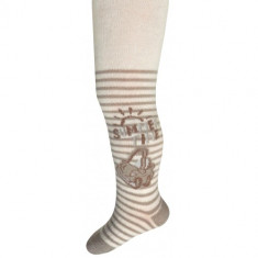 Ciorapi cu chilot pentru baieti-MILUSIE B1220B-C8, Crem foto
