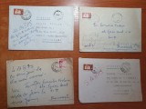 Lot 5 - 4 plicuri circulate prin posta -in toate sunt si scrisori-anii &#039;70