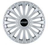 Set 4 Capace Roti, potrivite jantelor de R14, pentru Smart, model dino cromat, Autohelix MSA