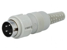 Mufa DIN 4-PIN 216? Drepta pe Cablu pentru Lipire foto