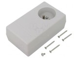 Carcasă pentru alimentator polistiren gri 71x120x45 mm, KRADEX