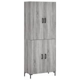 Cumpara ieftin Dulap inalt, gri sonoma, 69,5x34x180 cm, lemn compozit