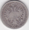 AUSTRIA UNGARIA 1 Florin 1858 B Kremnica, Europa, Argint