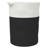 Cumpara ieftin Cos de depozitare, negru si alb, &Oslash;49x65 cm, bumbac