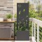 vidaXL Ecran de intimitate pentru grădină Traforaj Negru 50 x 140 cm 876427