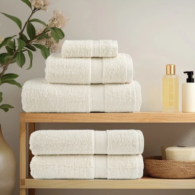 vidaXL Prosoape de spalare 2 pcs Crem Bumbac foto