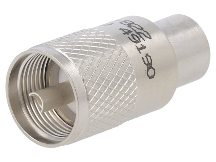 Conector UHF PL-259 tată, PTFE argintat